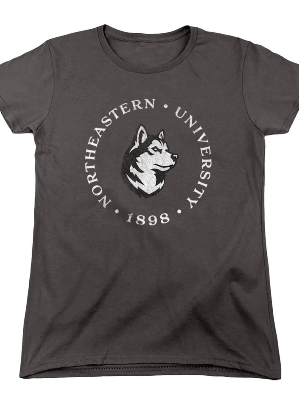 Northeastern University Huskies Graphic Dog Tee - Charcoal/Gray
